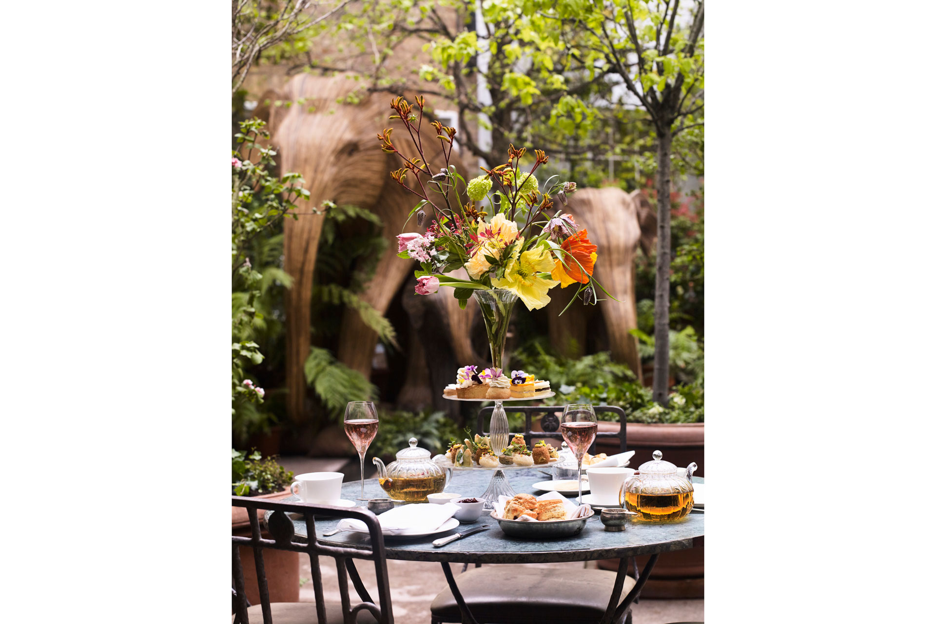 Afternoon tea at Petersham Nurseries