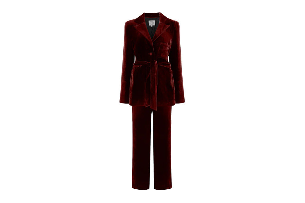 Red velvet suit