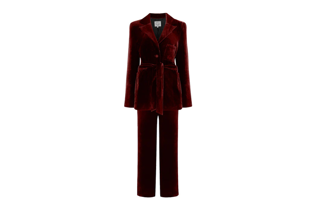 Red velvet suit