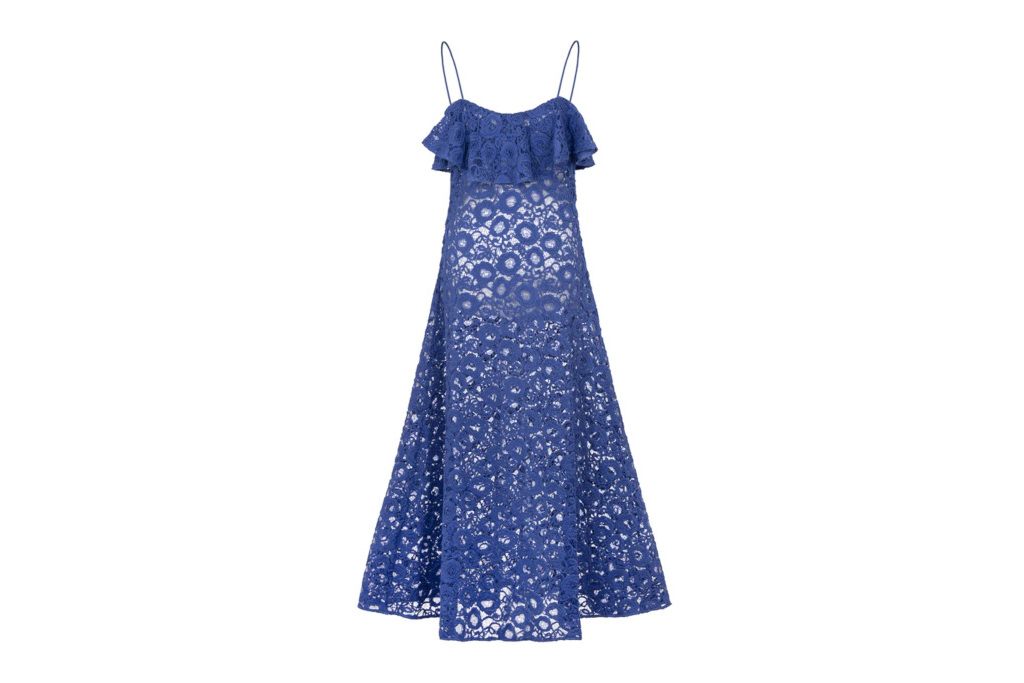 Blue lace dress