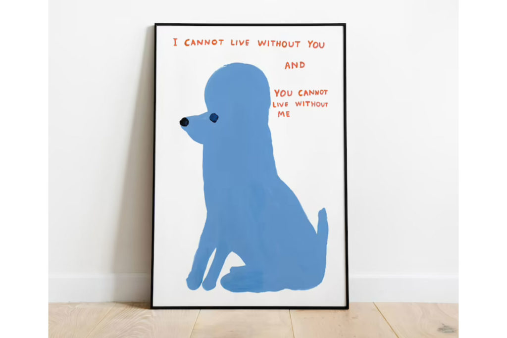 David Shrigley Dog Poster Etsy
