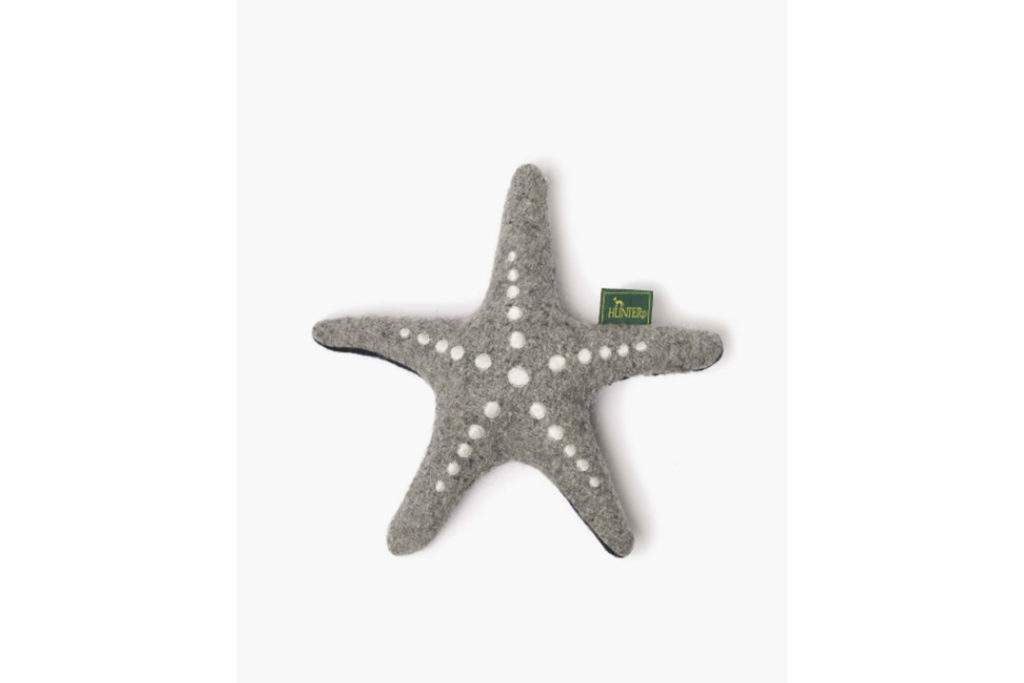 RECYCLED WOOL MIX STARFISH DOG TOY