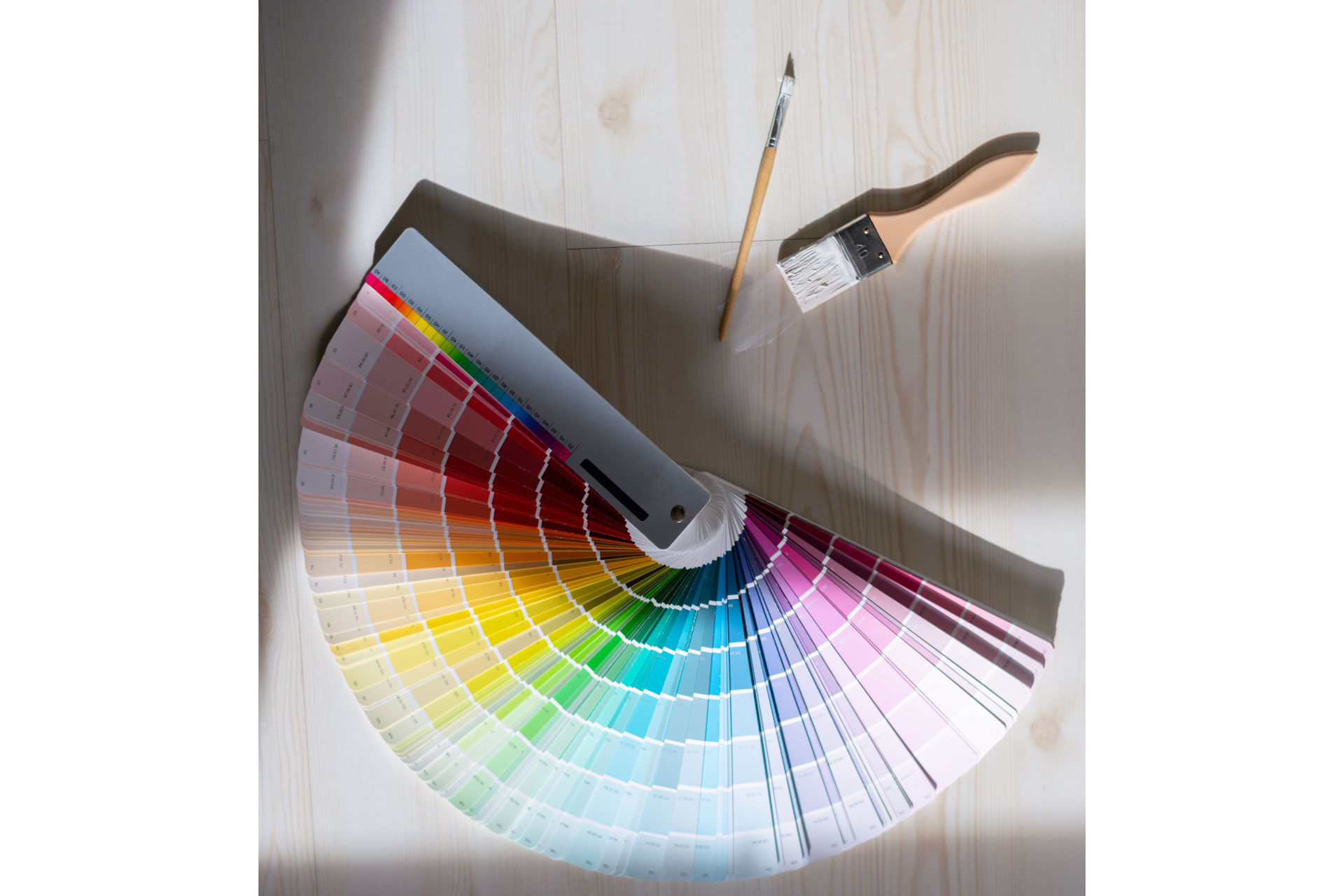 a swatch of colours