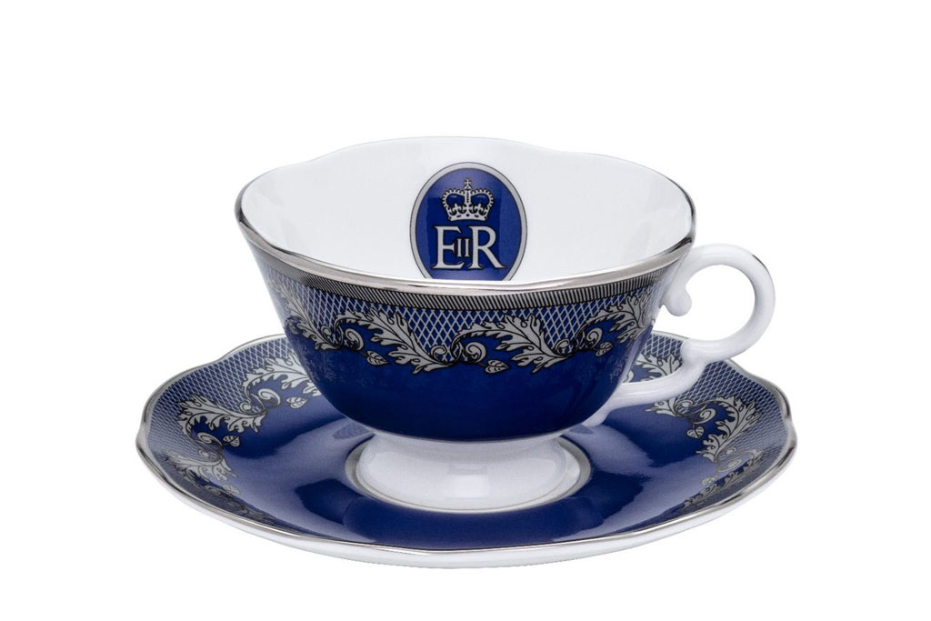 Fortnum & Mason Halcyon Days Platinum Jubilee Teacup & Saucer