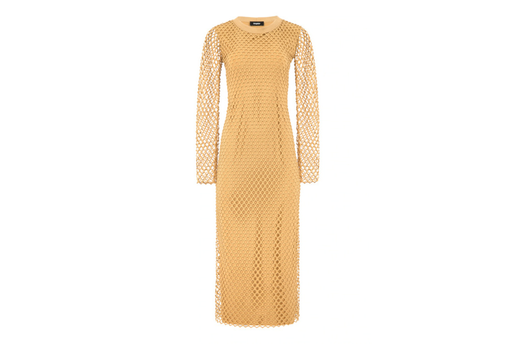 Gold net dress