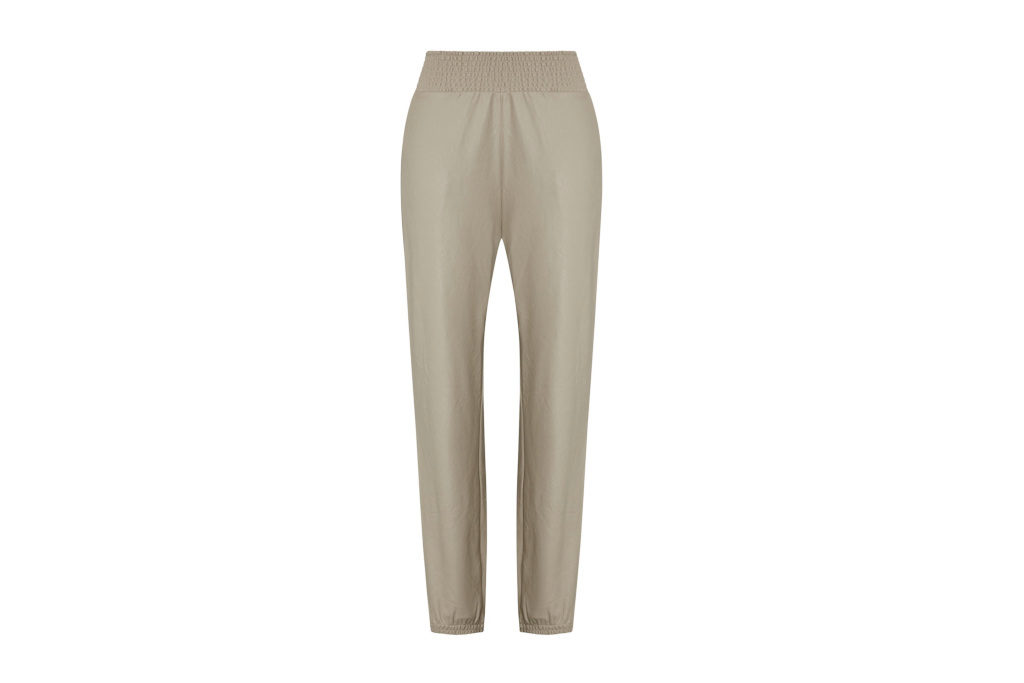 Commando Faux stretch-leather track pants