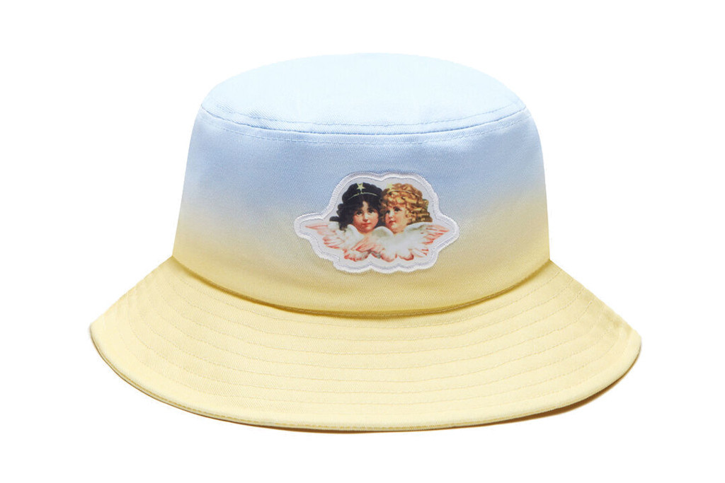 Blue and yellow ombre hat