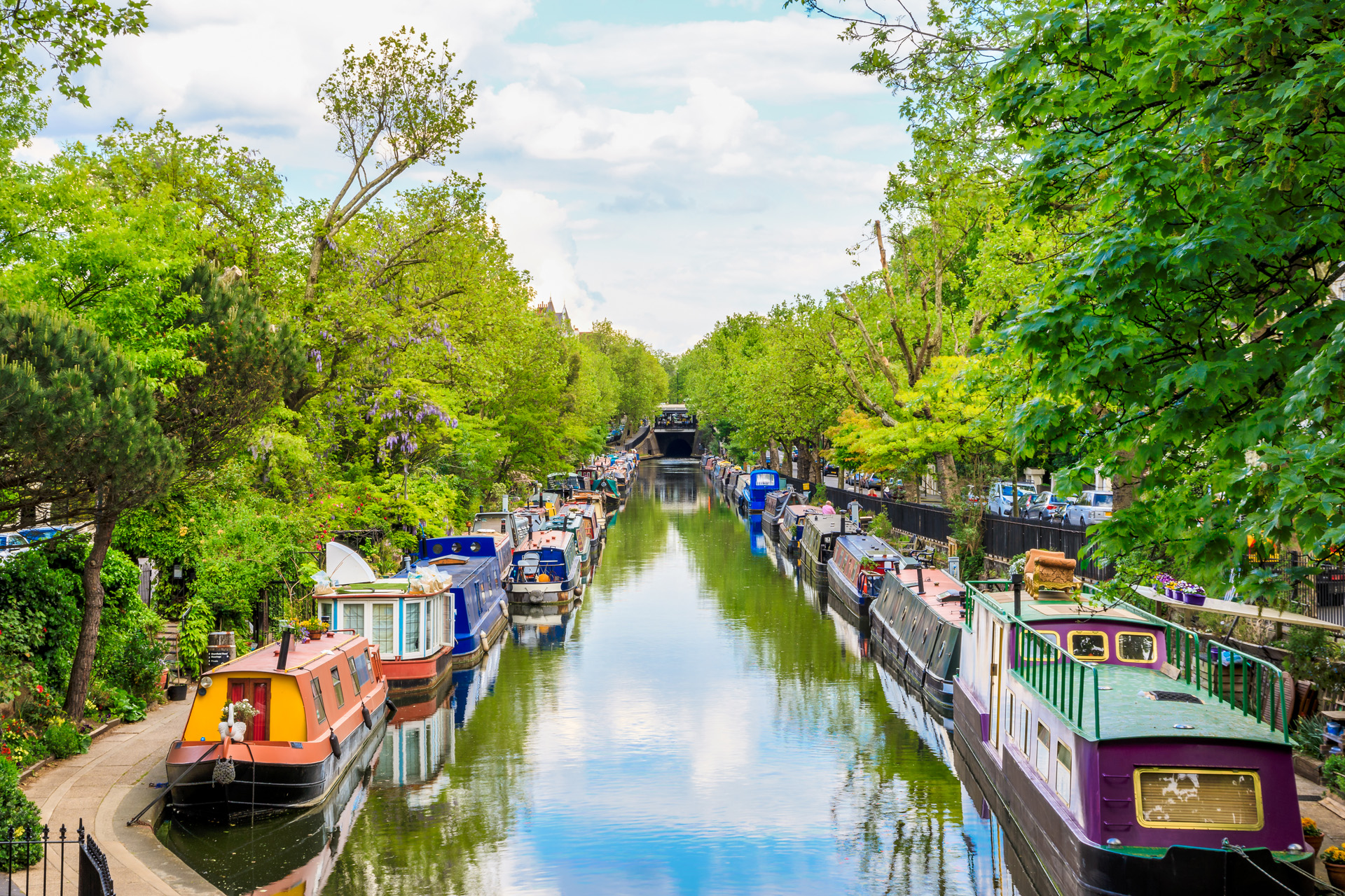 Regent's canal, Little Venice in London, UK
