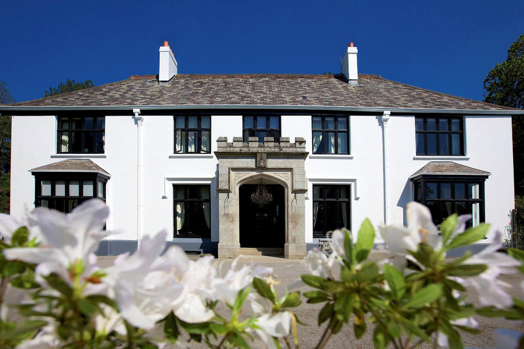 white double fronted house