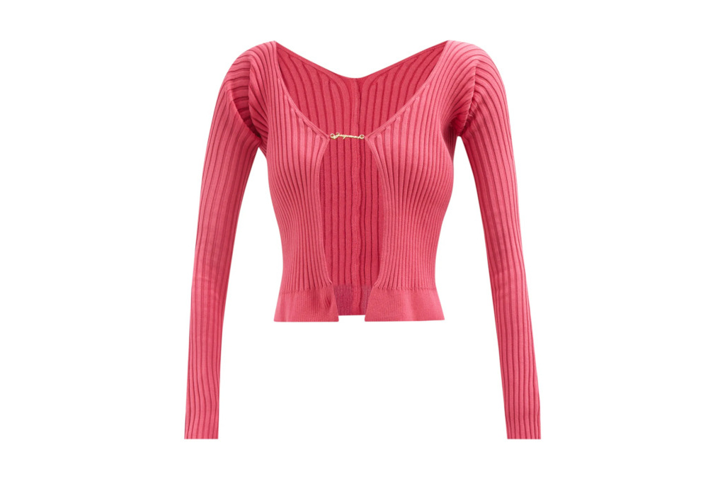 Maille logo-clasp ribbed cardigan