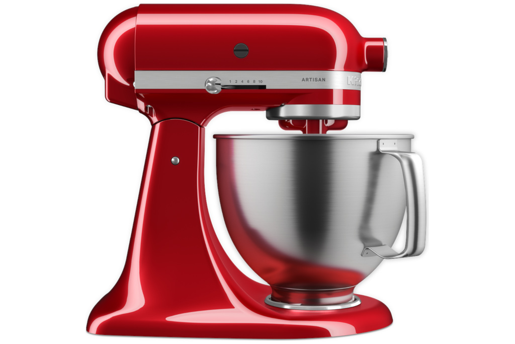 Red stand mixer