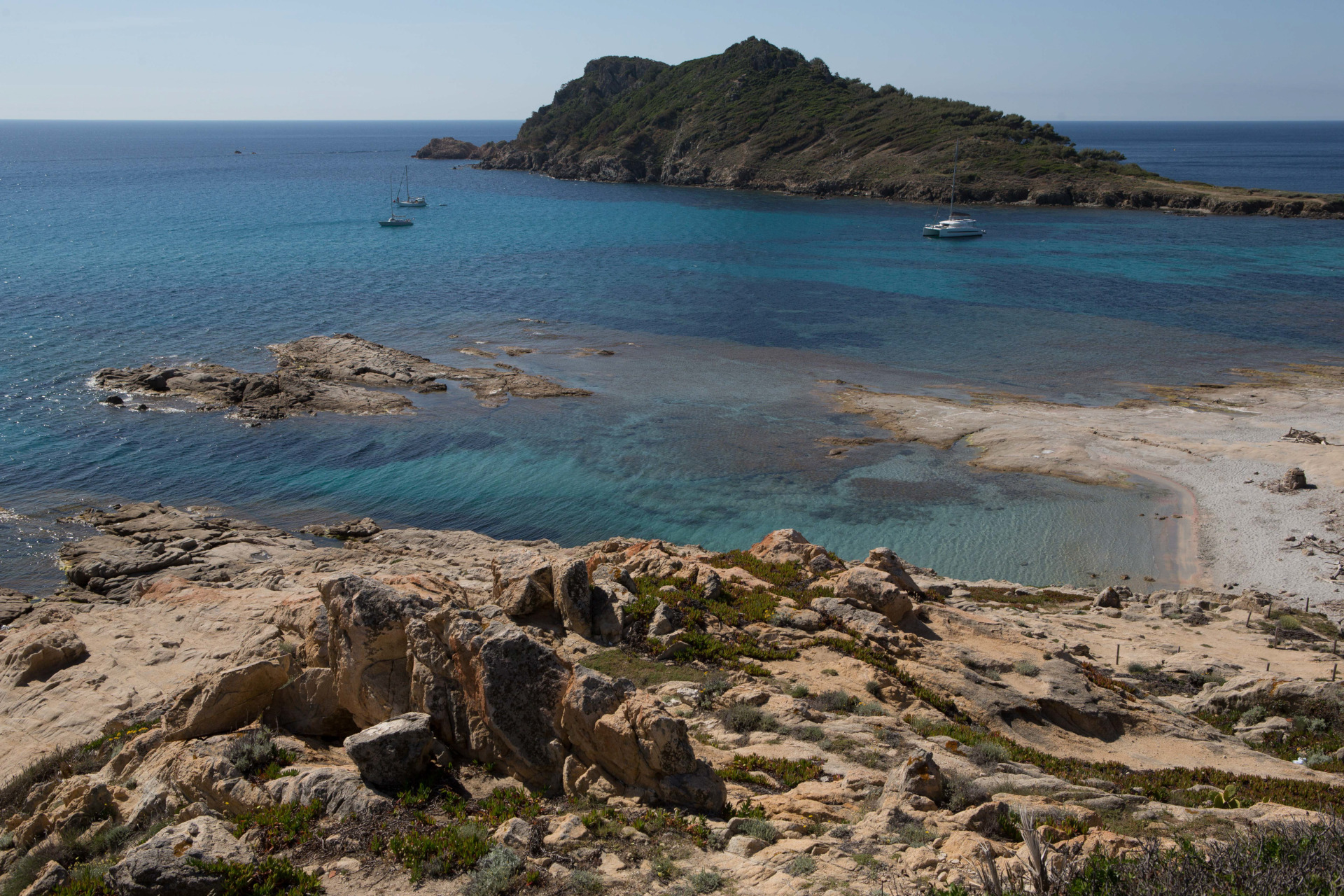 View over the ocean and beach