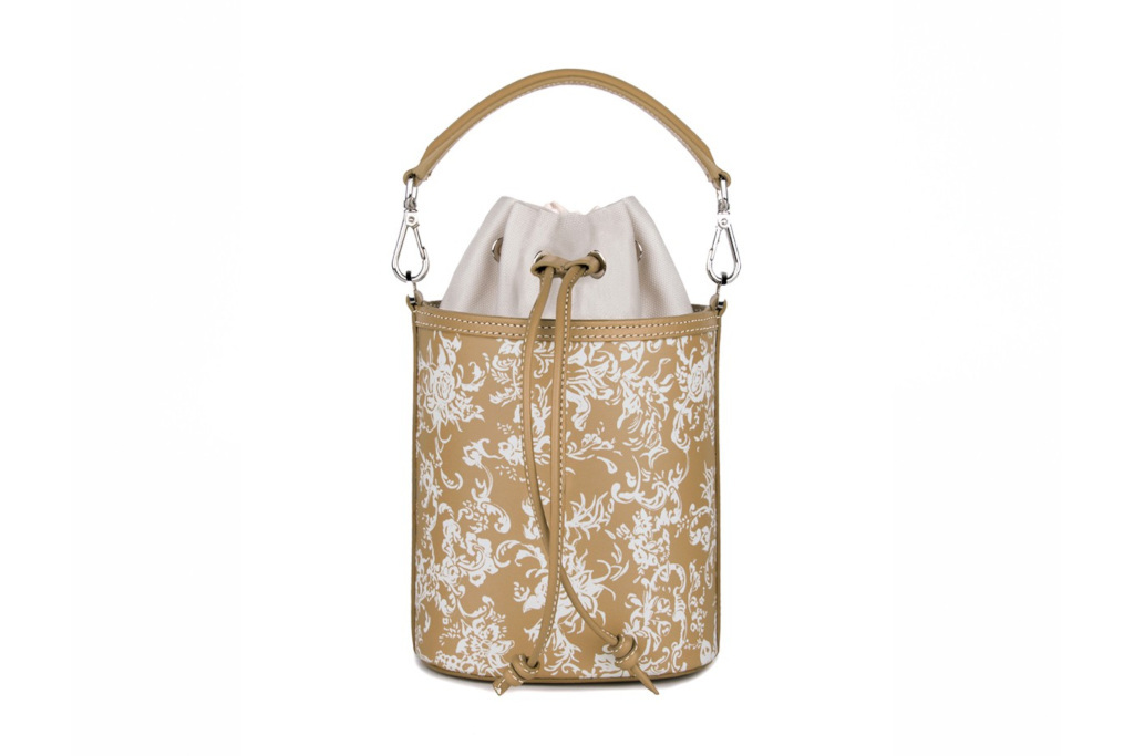 Brown patterned napa bag