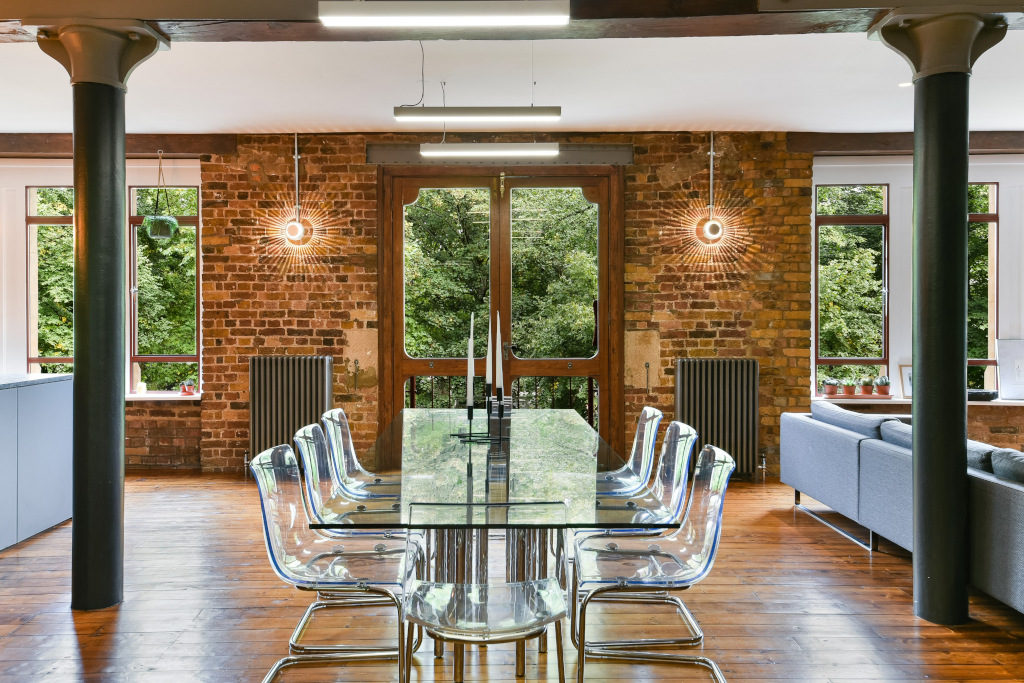 Olivers Wharf, Wapping, London exposed brick contemporary shoreditch apartment
