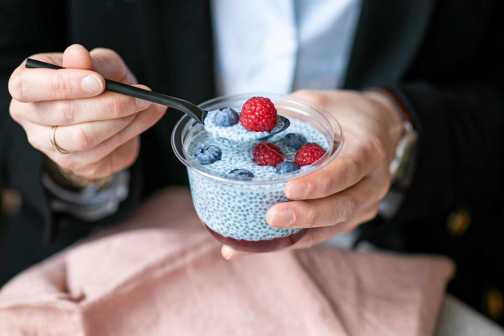 blue moon chia pudding