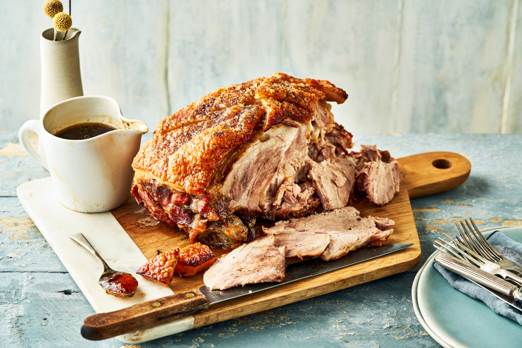 Slow Roast Pork with Apple & Sage Jelly - landscape no jar