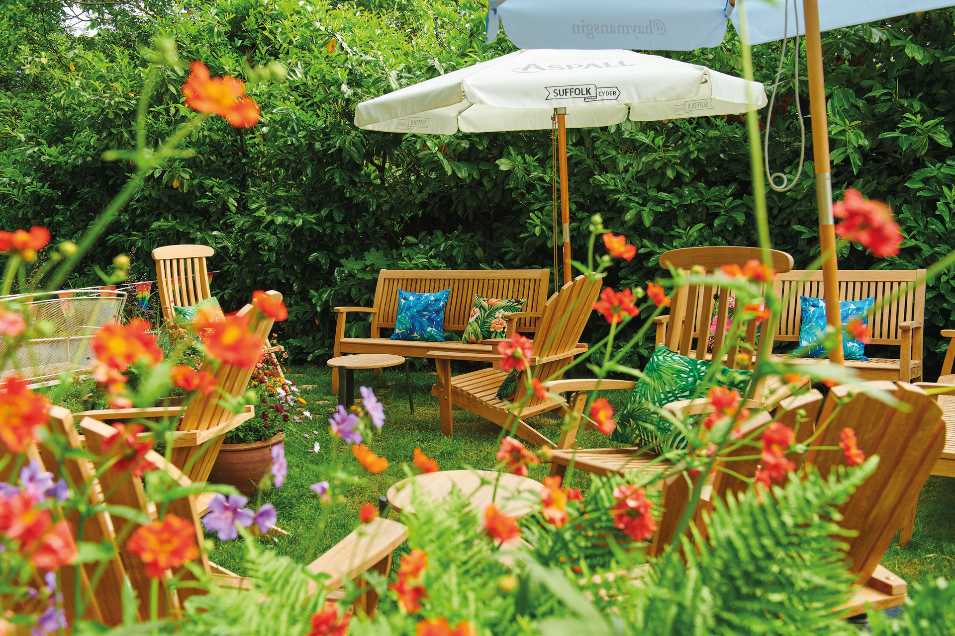 The garden at The Sun Inn