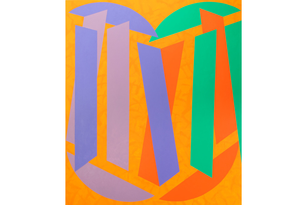 Colourful painting of abstract shapes