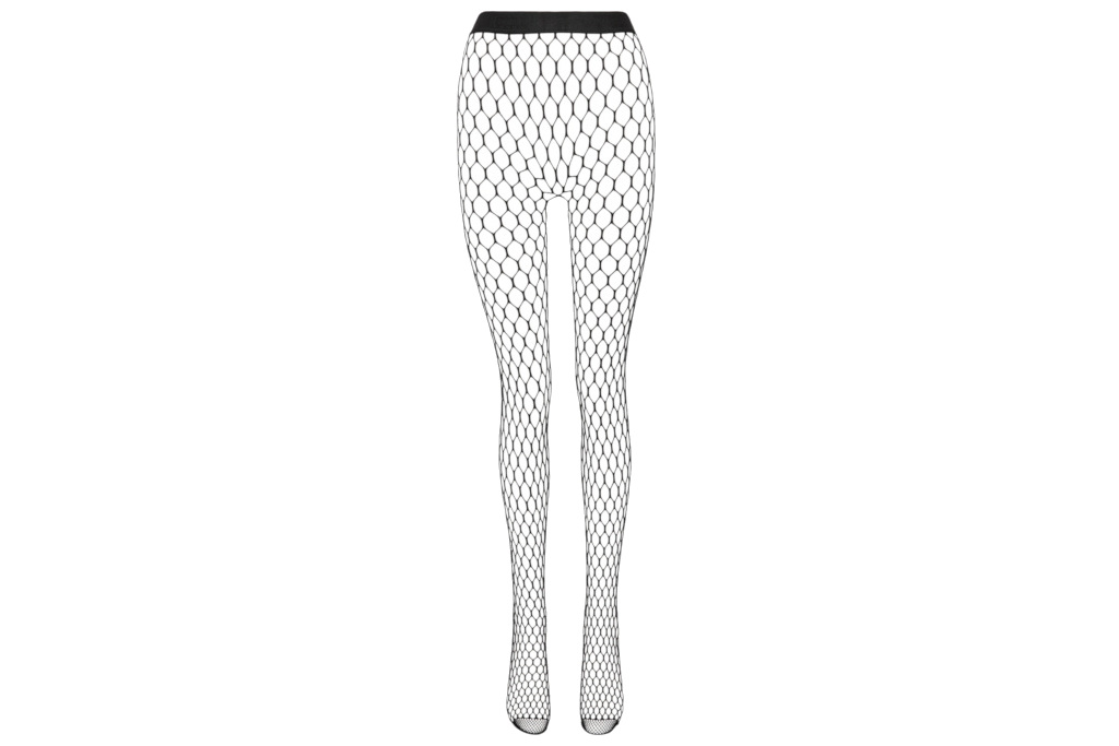Black fishnet tights