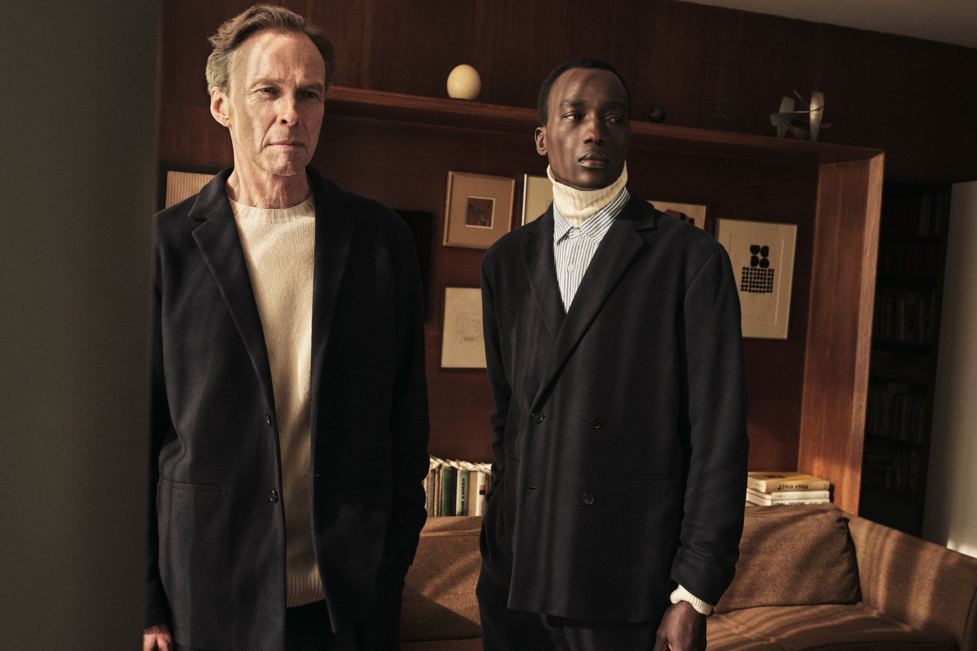 two men in casely hayford sunspel suit