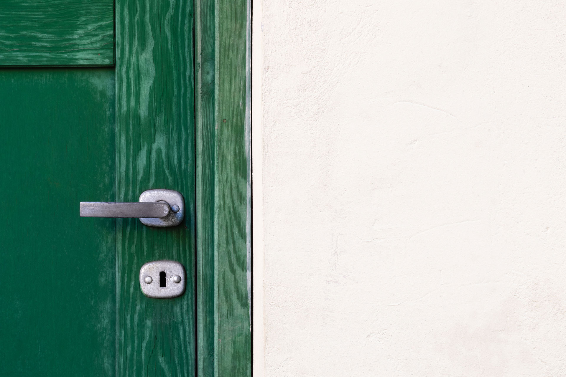 a green door