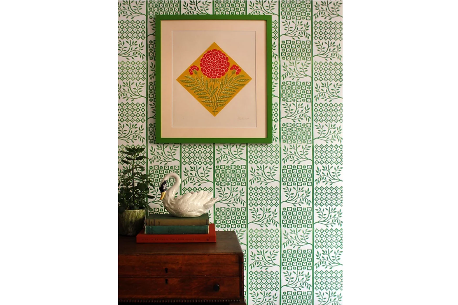 Ellen Merchant wallpaper, Checker Tree