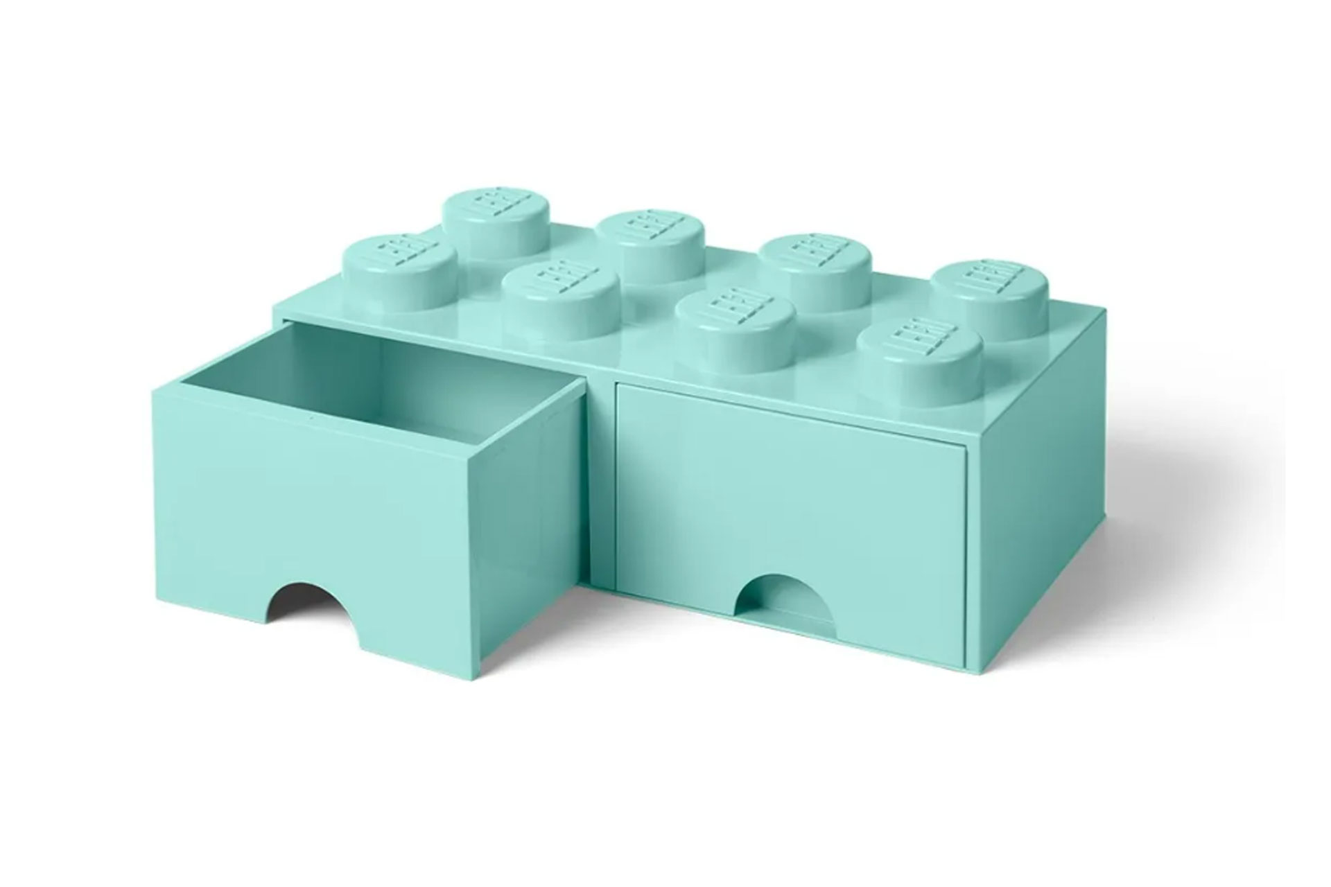 a blue lego storage solution