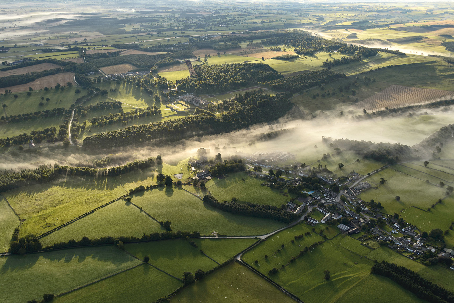 George & Dragon - aerial shot