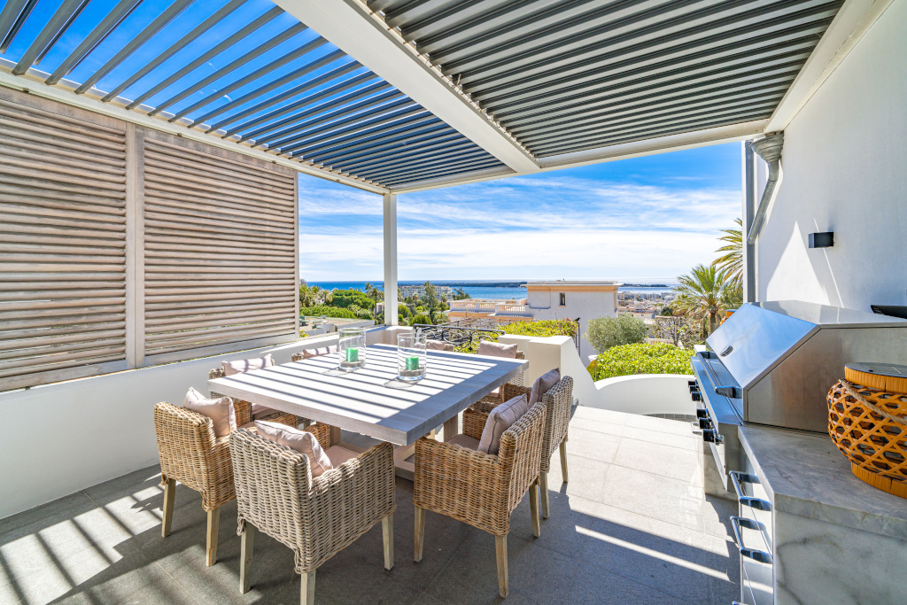 alfresco dining terrace in france