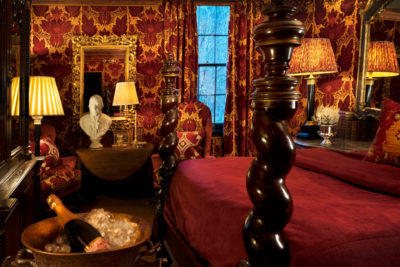 prestonfield red hotel room grand and traditional