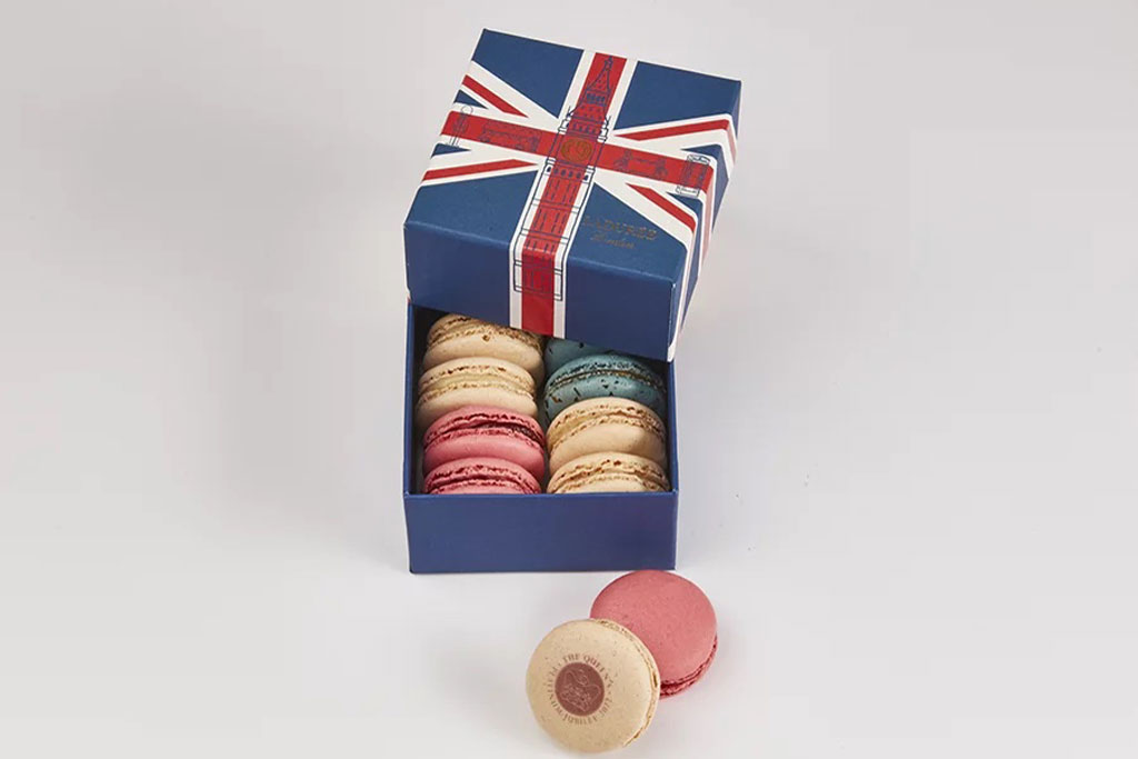 Ladurée Platinum Jubilee 8 Macarons Gift Box,
