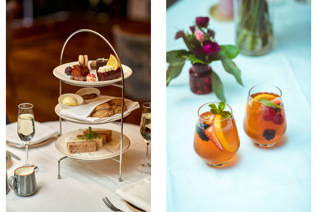 Afternoon tea and Pimms