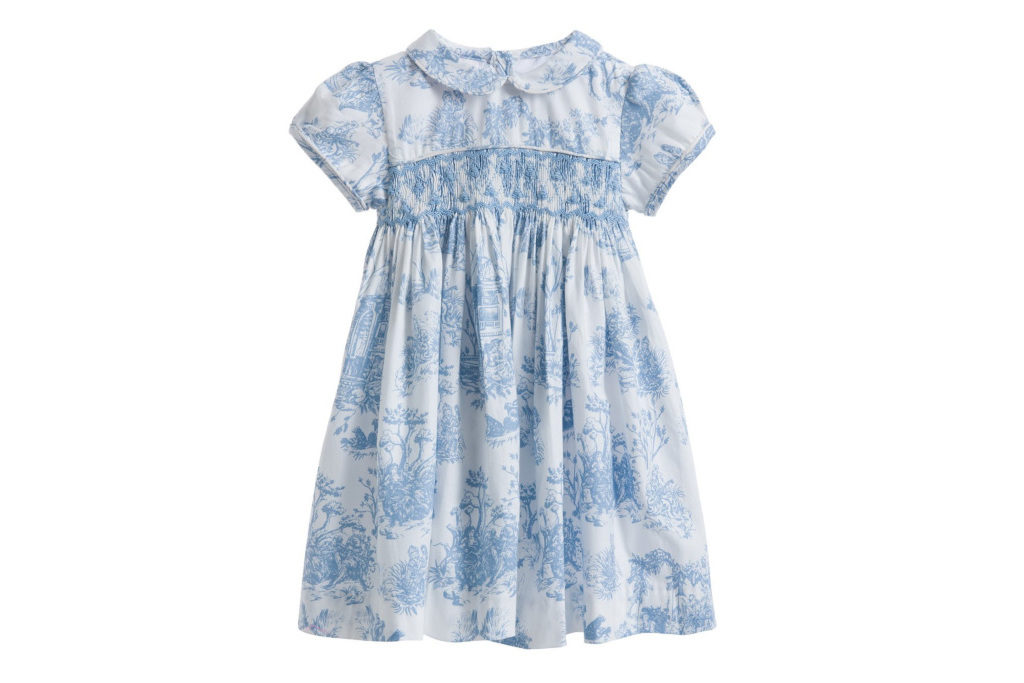 Blue floral pattern dress