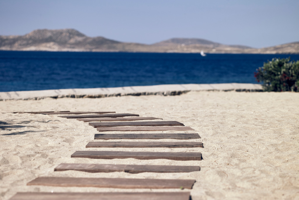 Coast steps to the sea