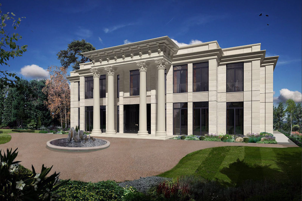 column mansion in surrey