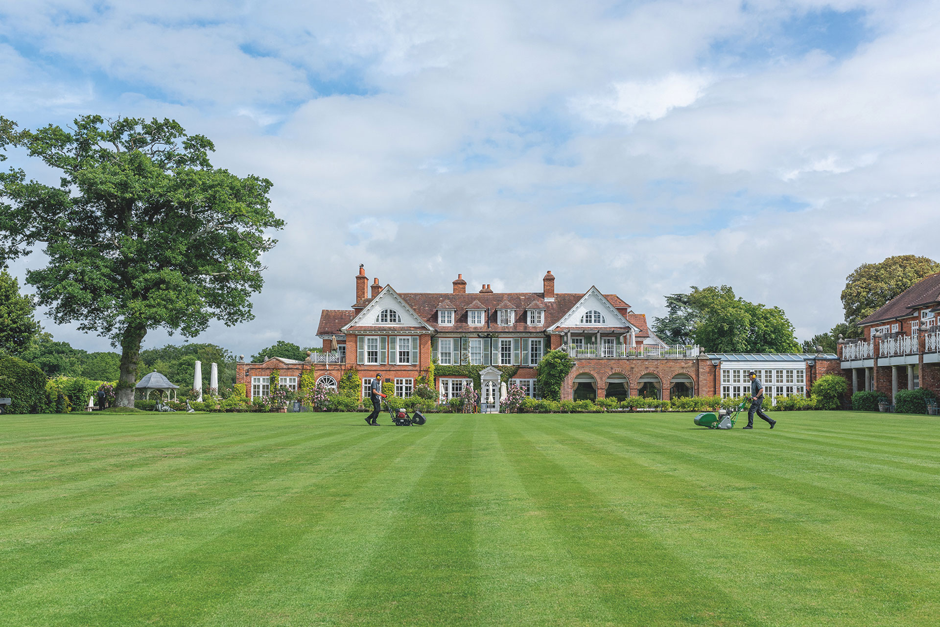 Chewton Glen croquet lawn