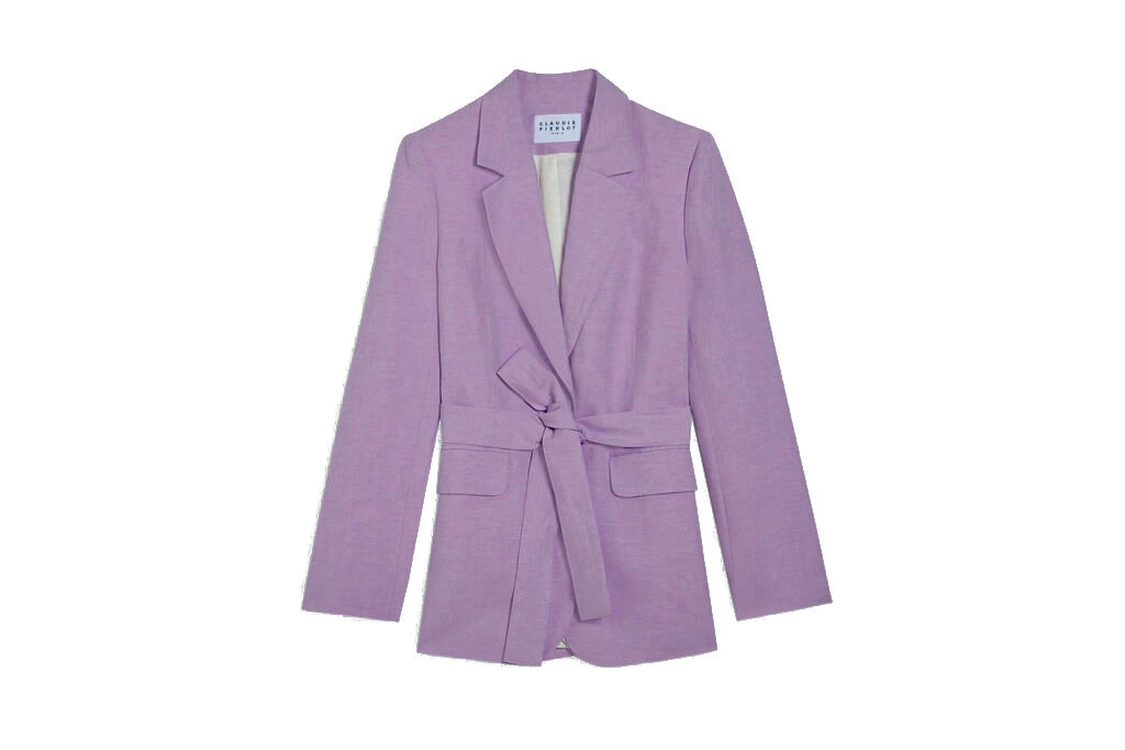 Lilac Tie Waist Jacket
