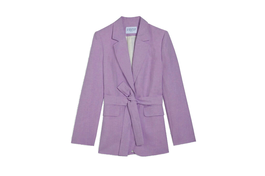 Lilac Tie Waist Jacket