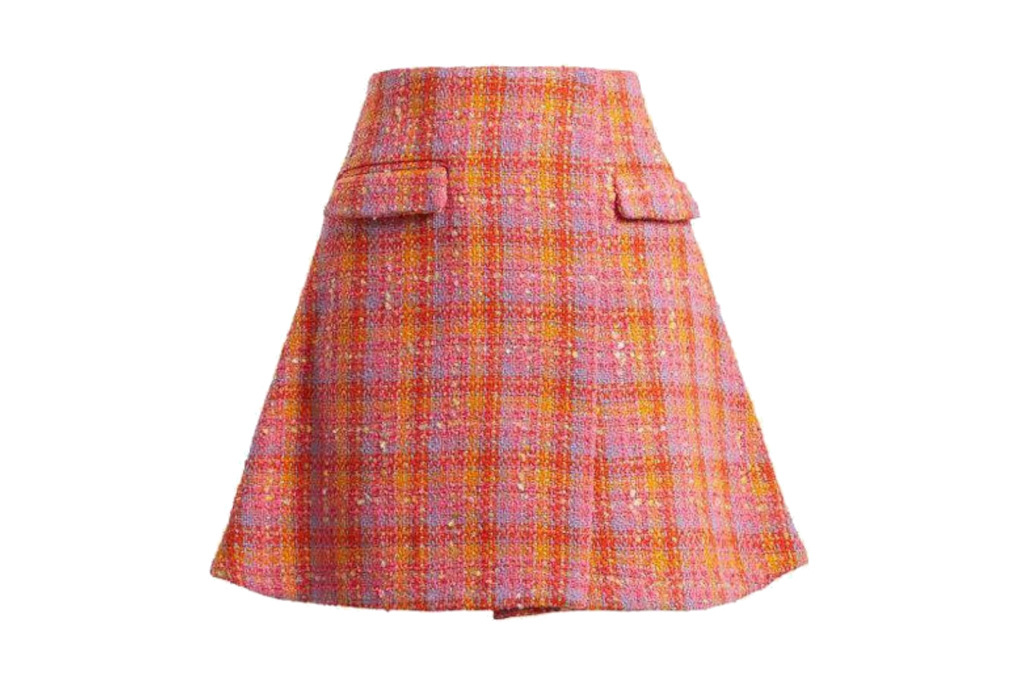 Pink and orange miniskirt