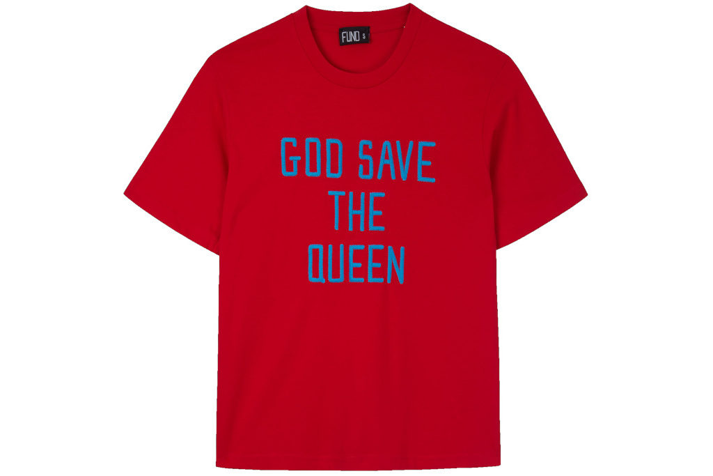 Red 'God Save The Queen' T Shirt