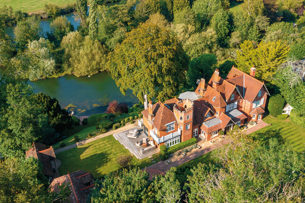 aerial view of Gibraltor House