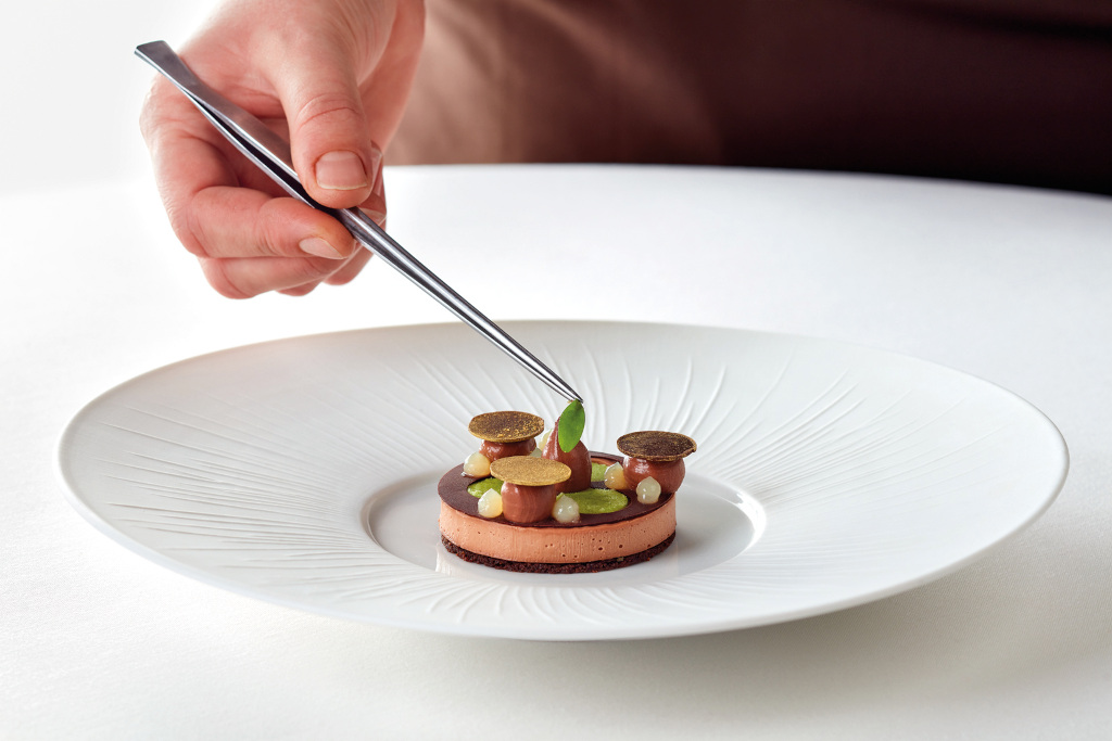 Close up of plate of food