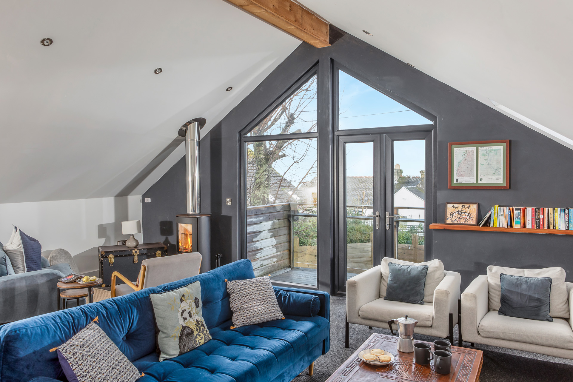 A spacious living room