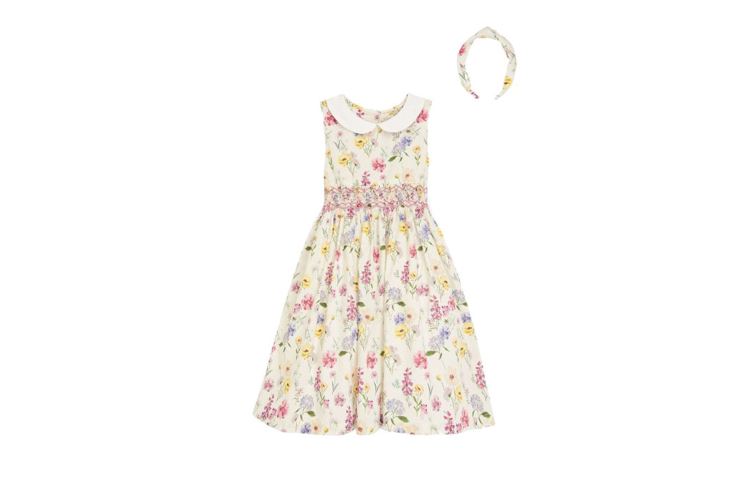Yellow floral dress
