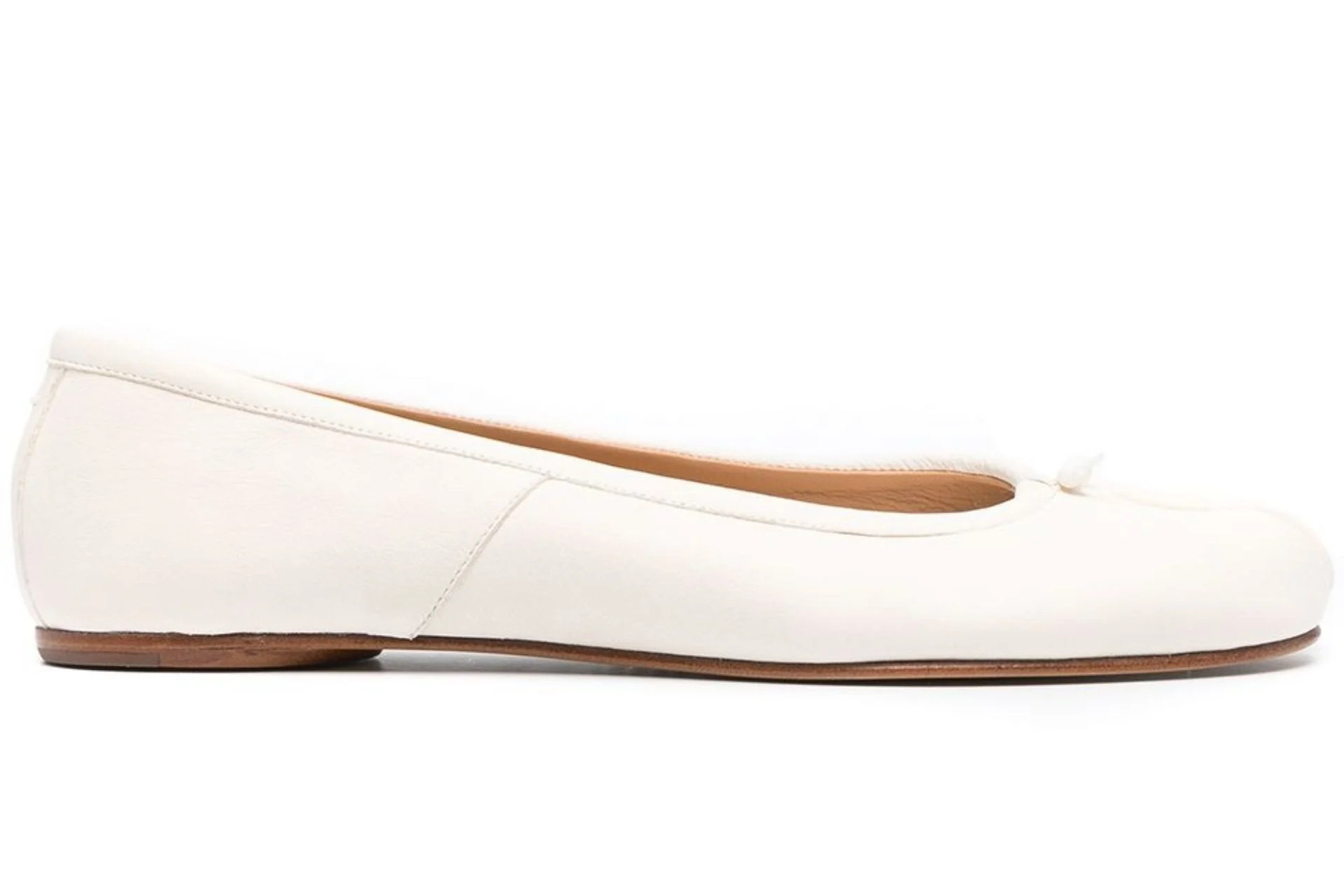 White ballet flats