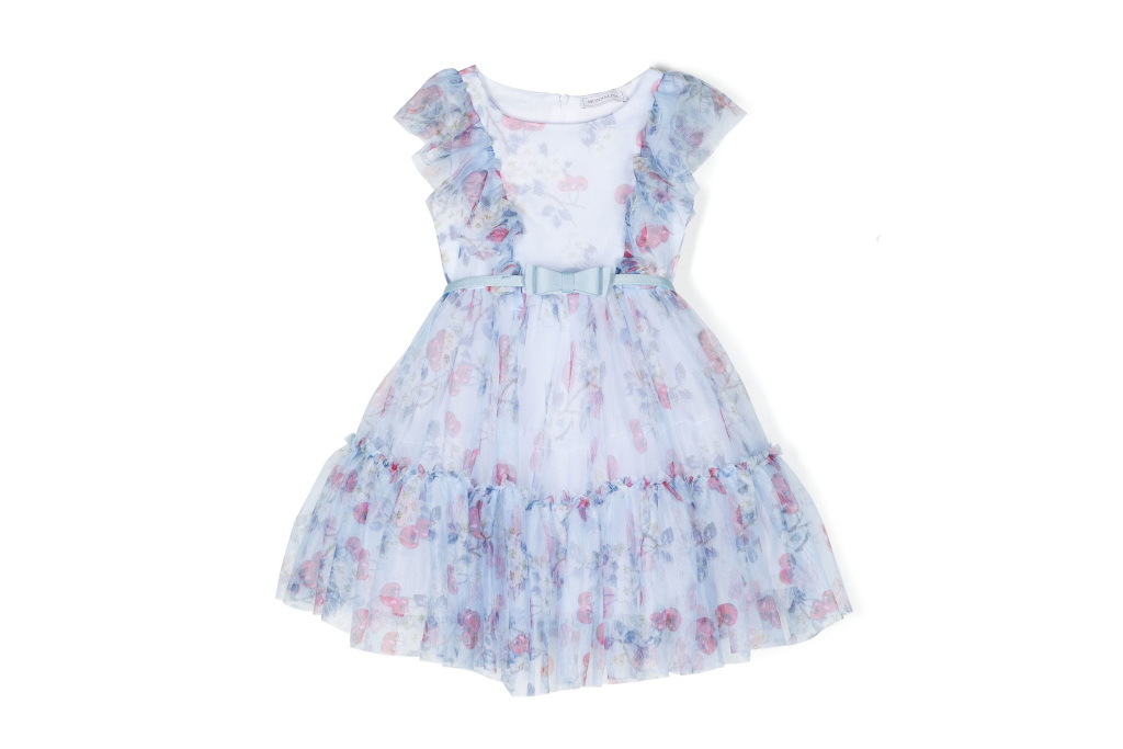 Blue floral dress
