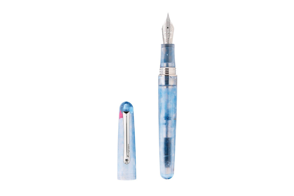 Blue fountain pen