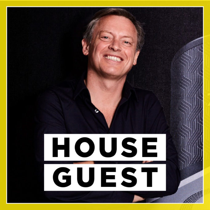Morten Warren yellow border and house guest label