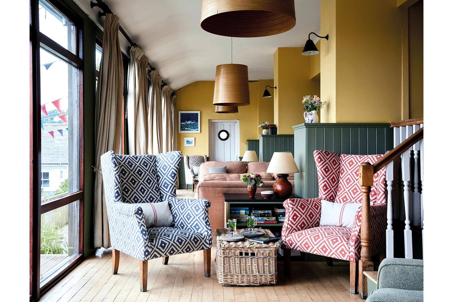 Arm chairs at the Old Coastguard