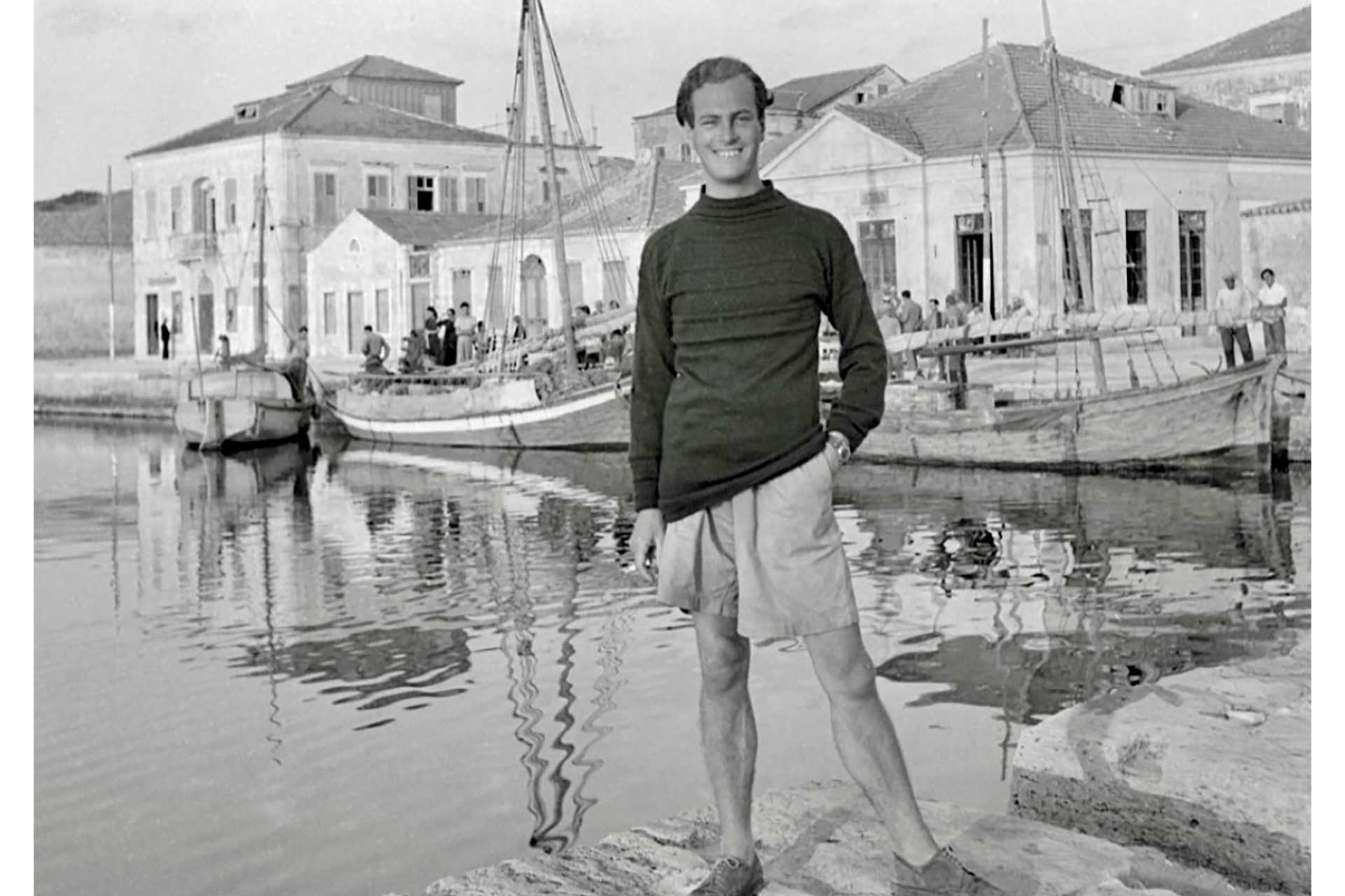 Acclaimed travel writer Patrick Leigh Fermour, in Greece